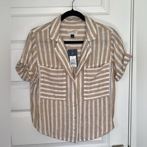 Thread Up Striped Button-down Shirt